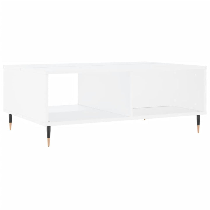 sofabord 90x60x35 cm konstrueret træ hvid