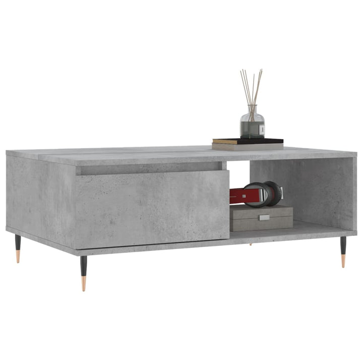 sofabord 90x60x35 cm konstrueret træ betongrå