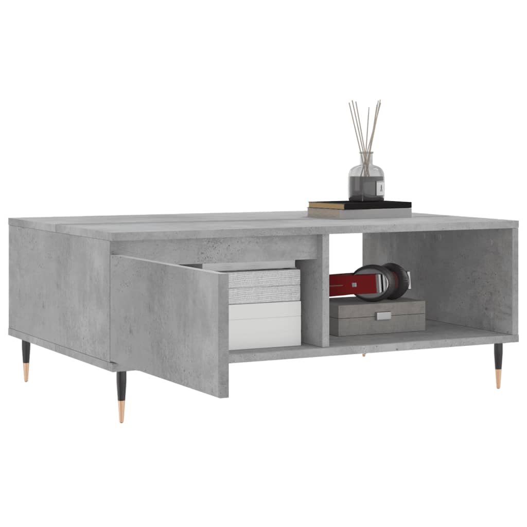 sofabord 90x60x35 cm konstrueret træ betongrå