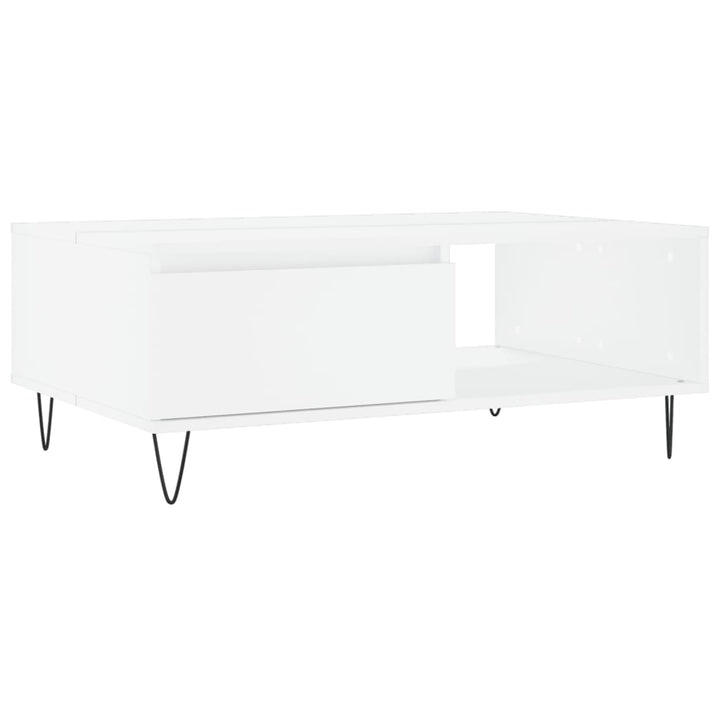 sofabord 90x60x35 cm konstrueret træ hvid