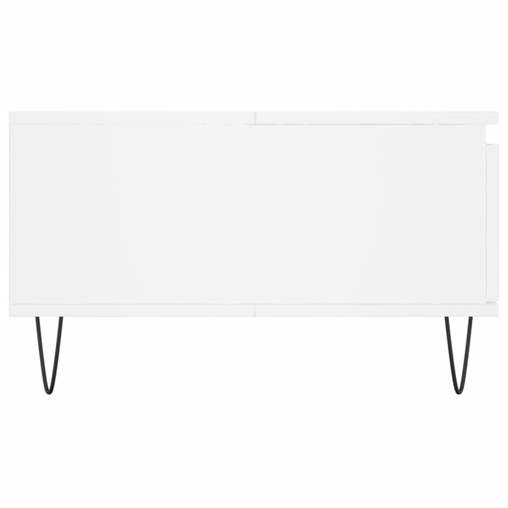 sofabord 90x60x35 cm konstrueret træ hvid