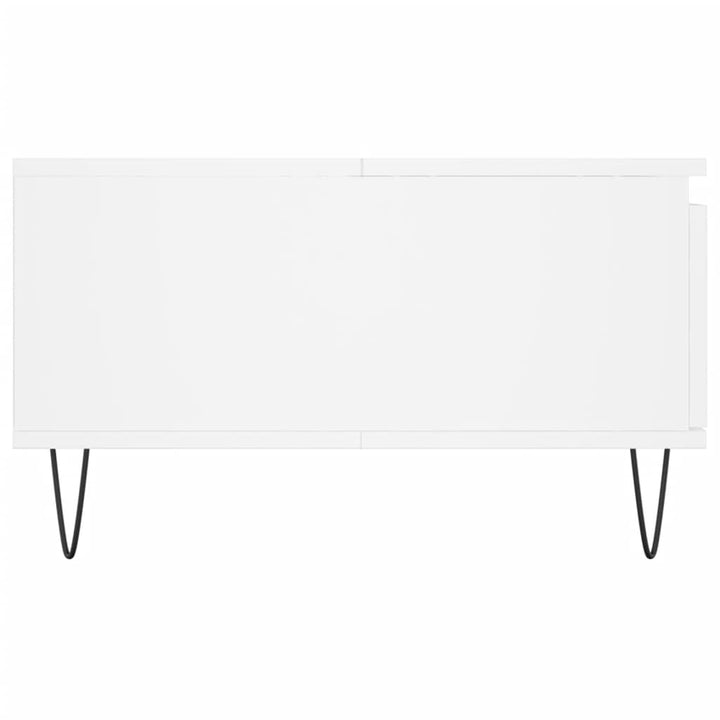 sofabord 90x60x35 cm konstrueret træ hvid