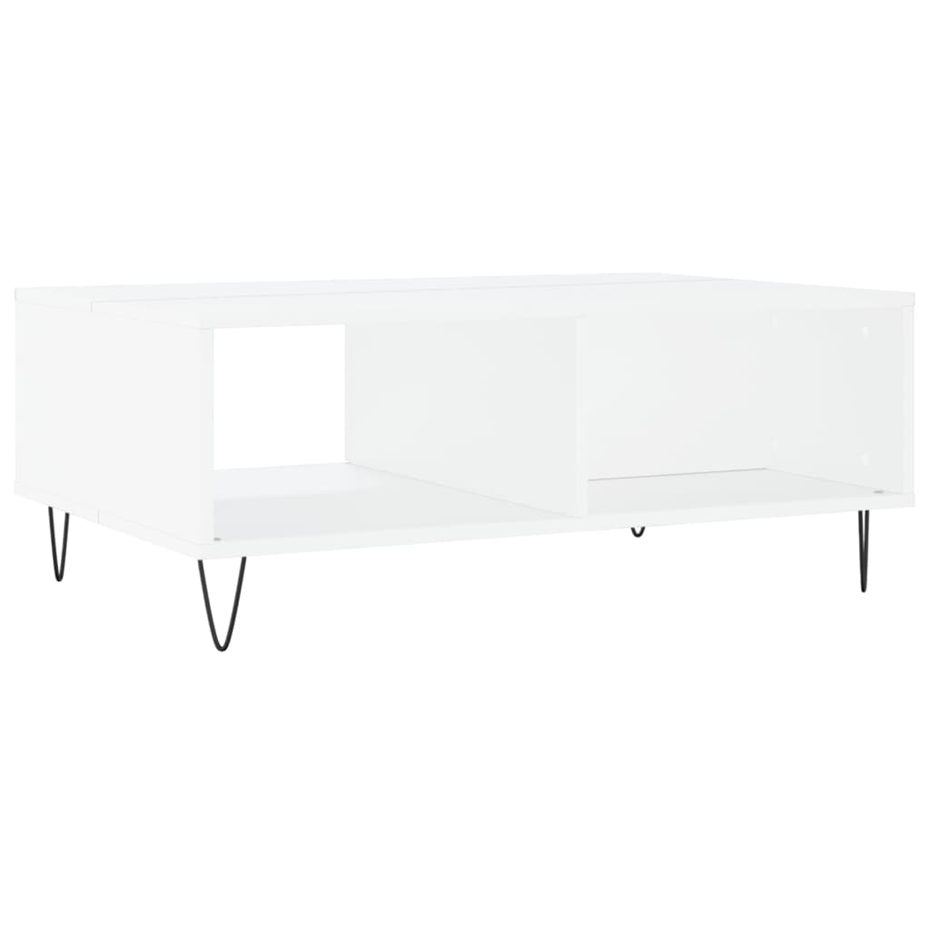 sofabord 90x60x35 cm konstrueret træ hvid