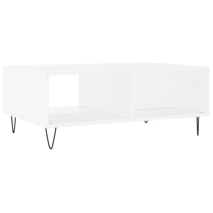 sofabord 90x60x35 cm konstrueret træ hvid