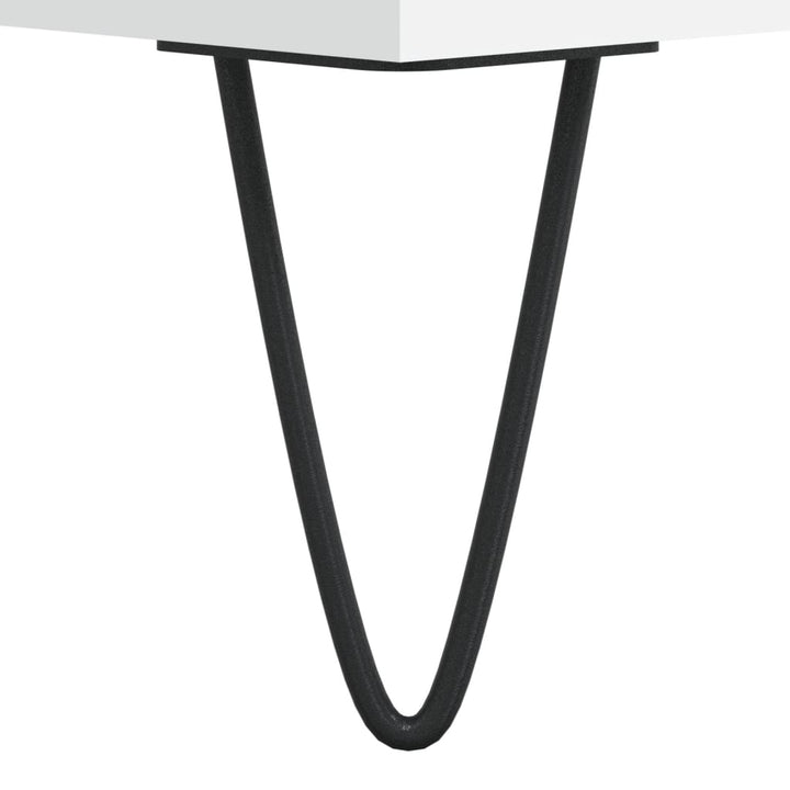 sofabord 90x60x35 cm konstrueret træ hvid