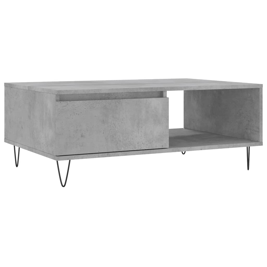 sofabord 90x60x35 cm konstrueret træ betongrå