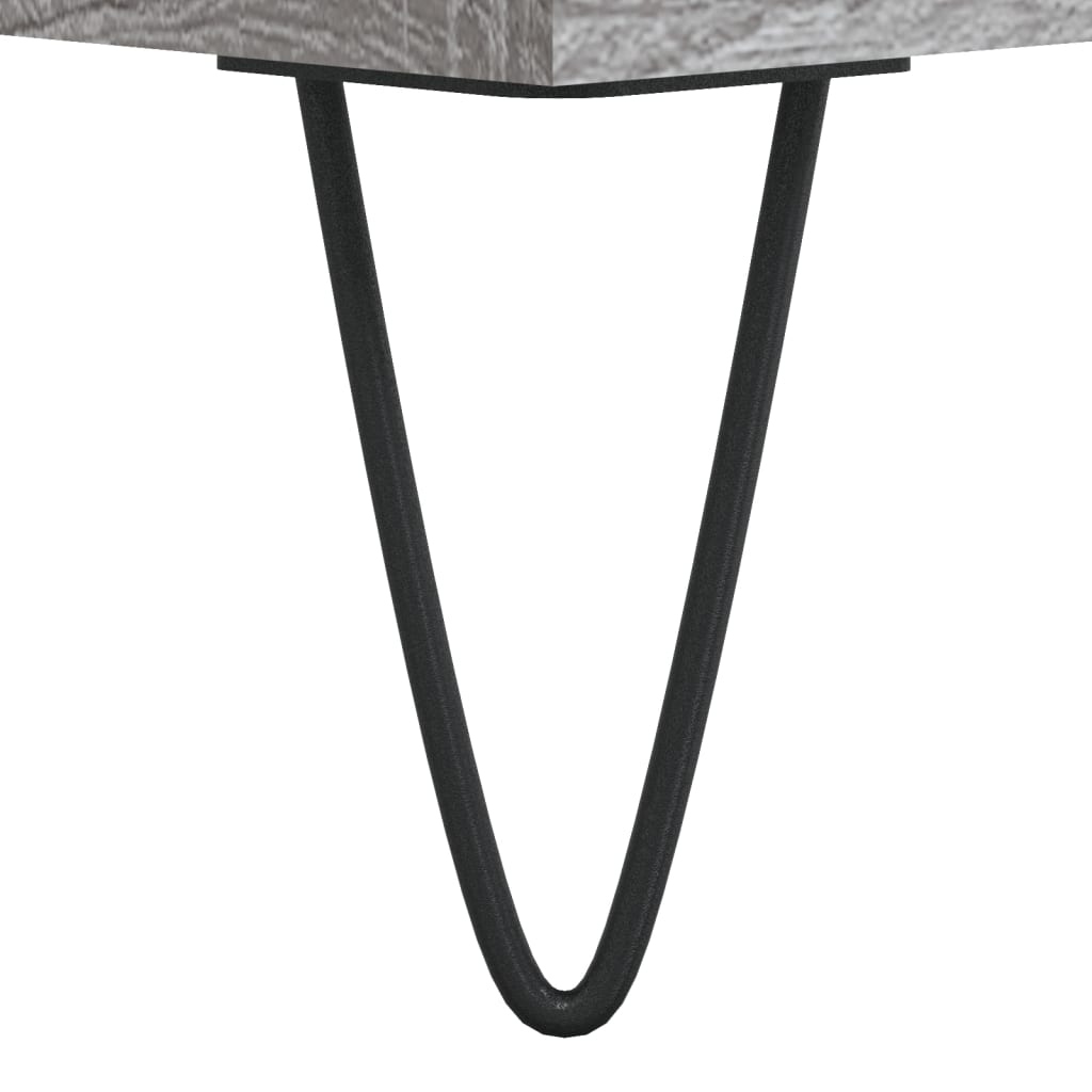 sofabord 90x60x35 cm konstrueret træ grå sonoma-eg