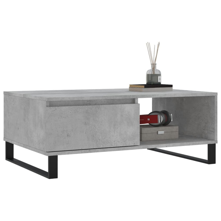 sofabord 90x60x35 cm konstrueret træ betongrå
