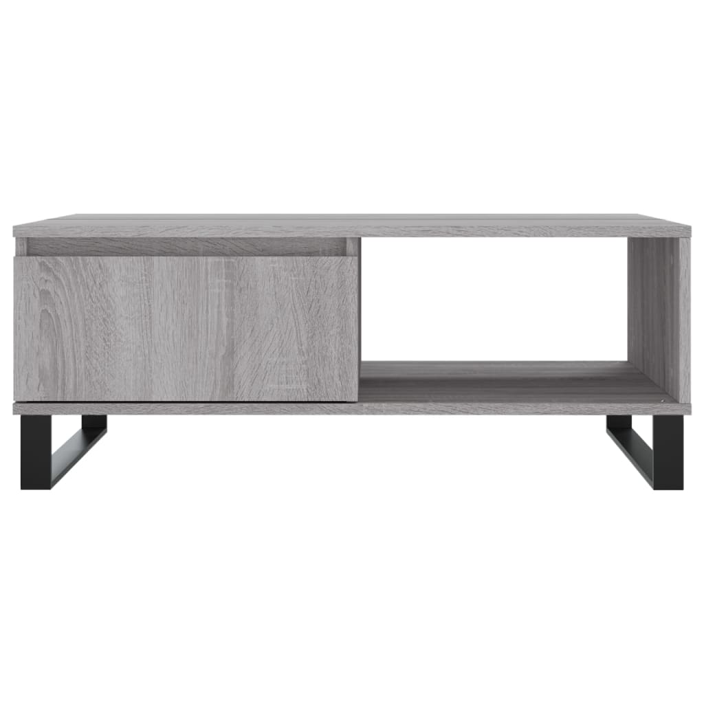 sofabord 90x60x35 cm konstrueret træ grå sonoma-eg