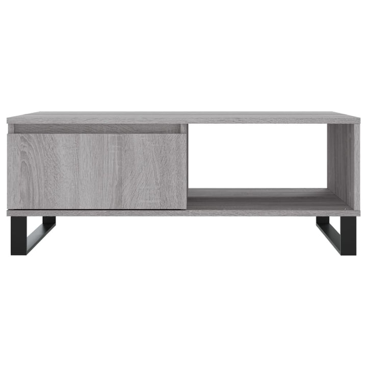 sofabord 90x60x35 cm konstrueret træ grå sonoma-eg