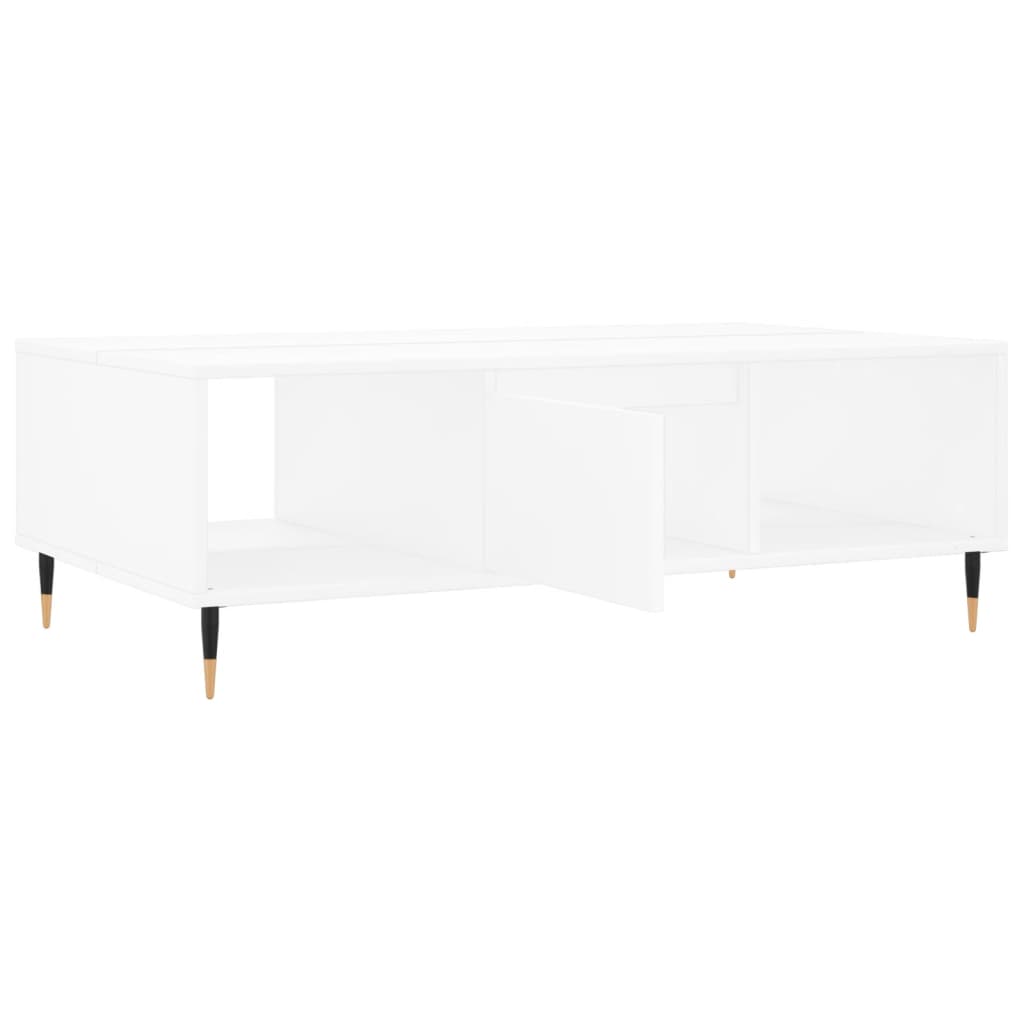 sofabord 104x60x35 cm konstrueret træ hvid