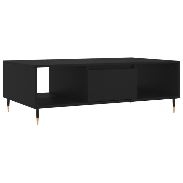 sofabord 104x60x35 cm konstrueret træ sort