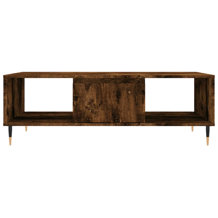 sofabord 104x60x35 cm konstrueret træ røget egetræsfarve