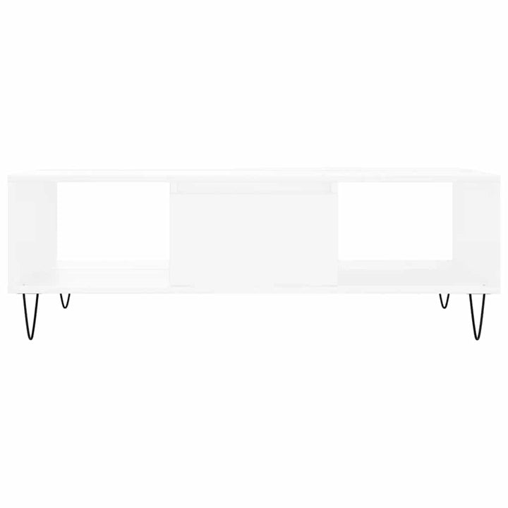 sofabord 104x60x35 cm konstrueret træ hvid