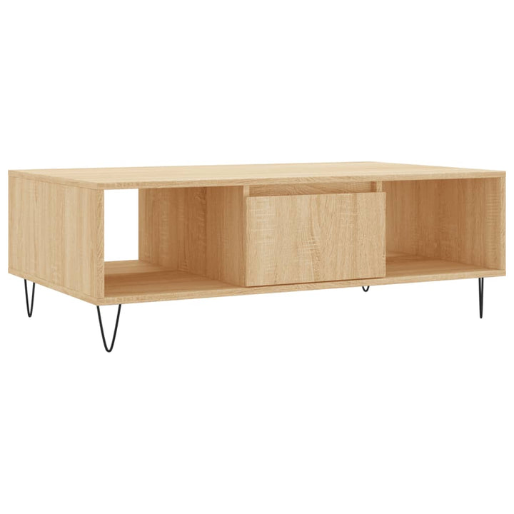 sofabord 104x60x35 cm konstrueret træ sonoma-eg