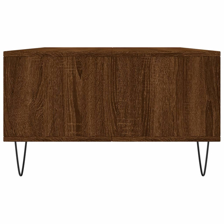sofabord 104x60x35 cm konstrueret træ brun egetræsfarve