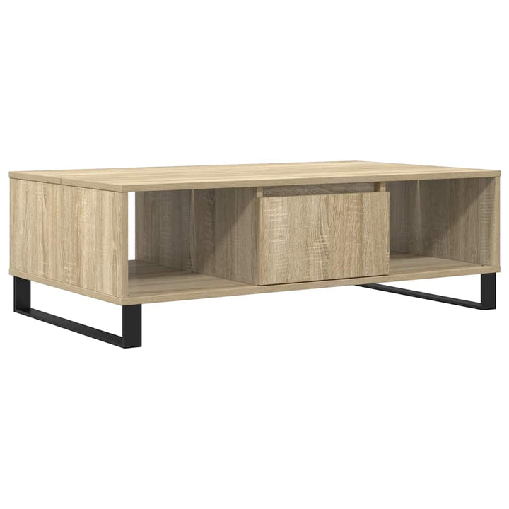sofabord 104x60x35 cm konstrueret træ sonoma-eg