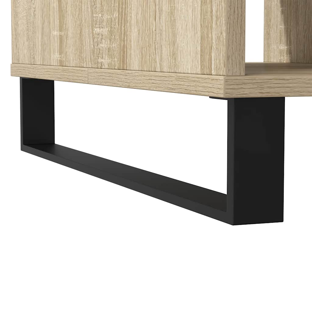 sofabord 104x60x35 cm konstrueret træ sonoma-eg