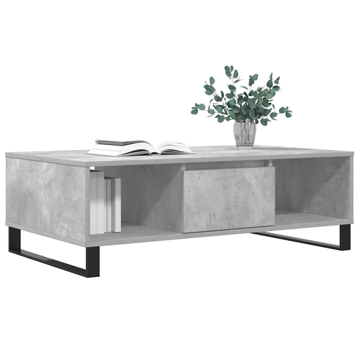 sofabord 104x60x35 cm konstrueret træ betongrå