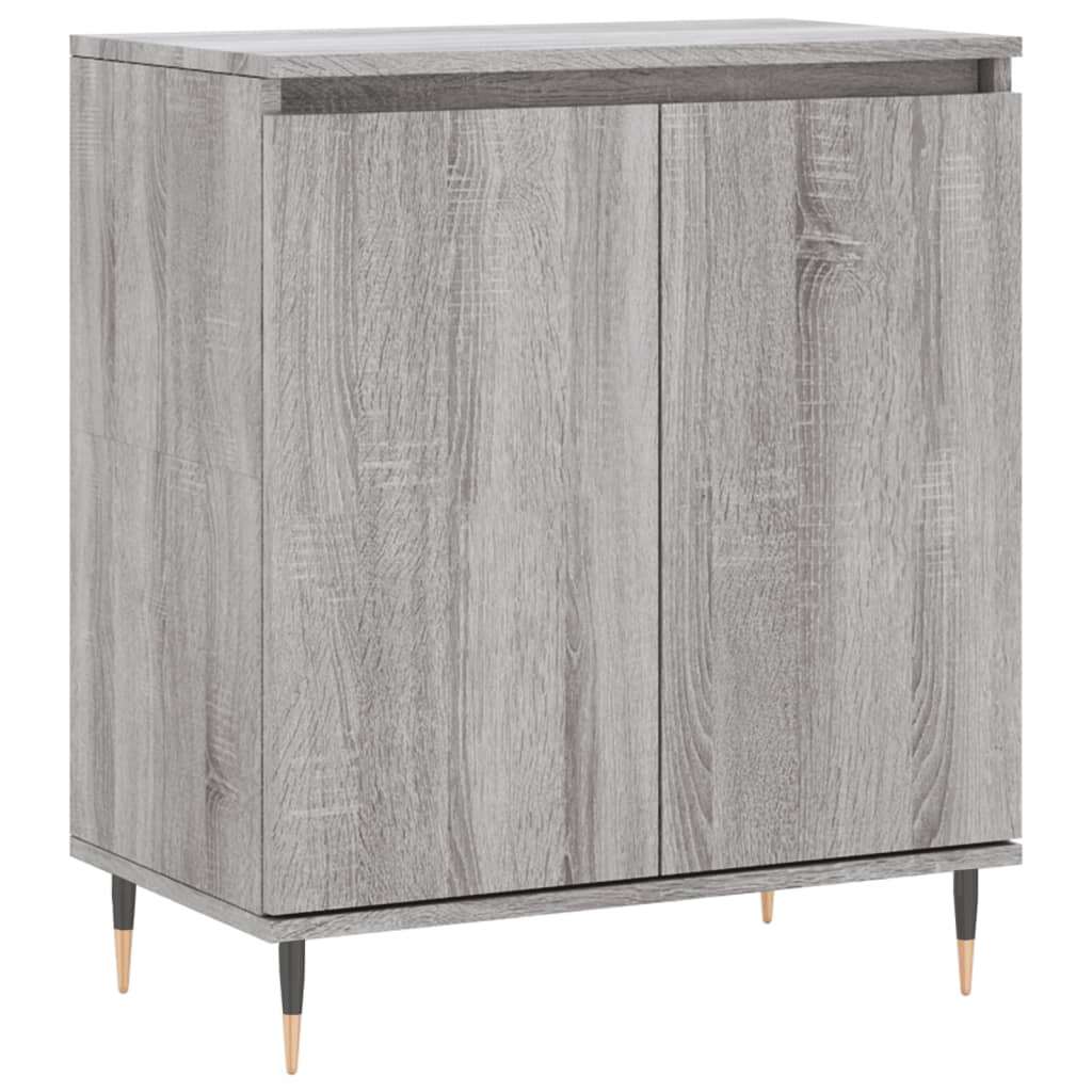 skænk 60x35x70 cm konstrueret træ grå sonoma-eg