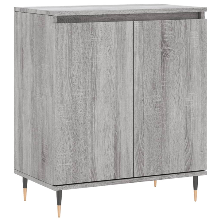 skænk 60x35x70 cm konstrueret træ grå sonoma-eg