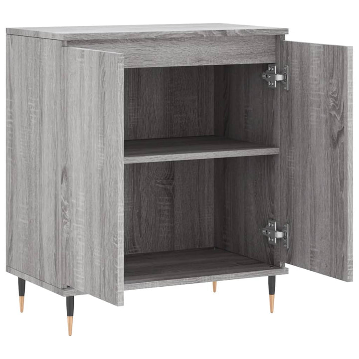 skænk 60x35x70 cm konstrueret træ grå sonoma-eg