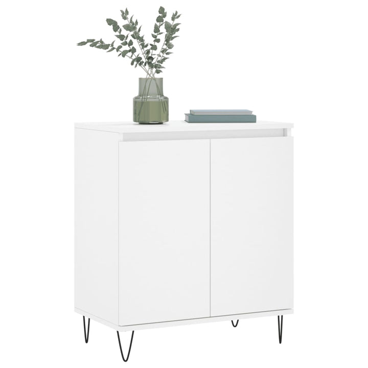 skænk 60x35x70 cm konstrueret træ hvid