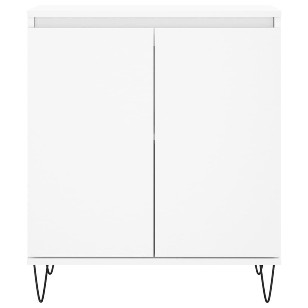 skænk 60x35x70 cm konstrueret træ hvid