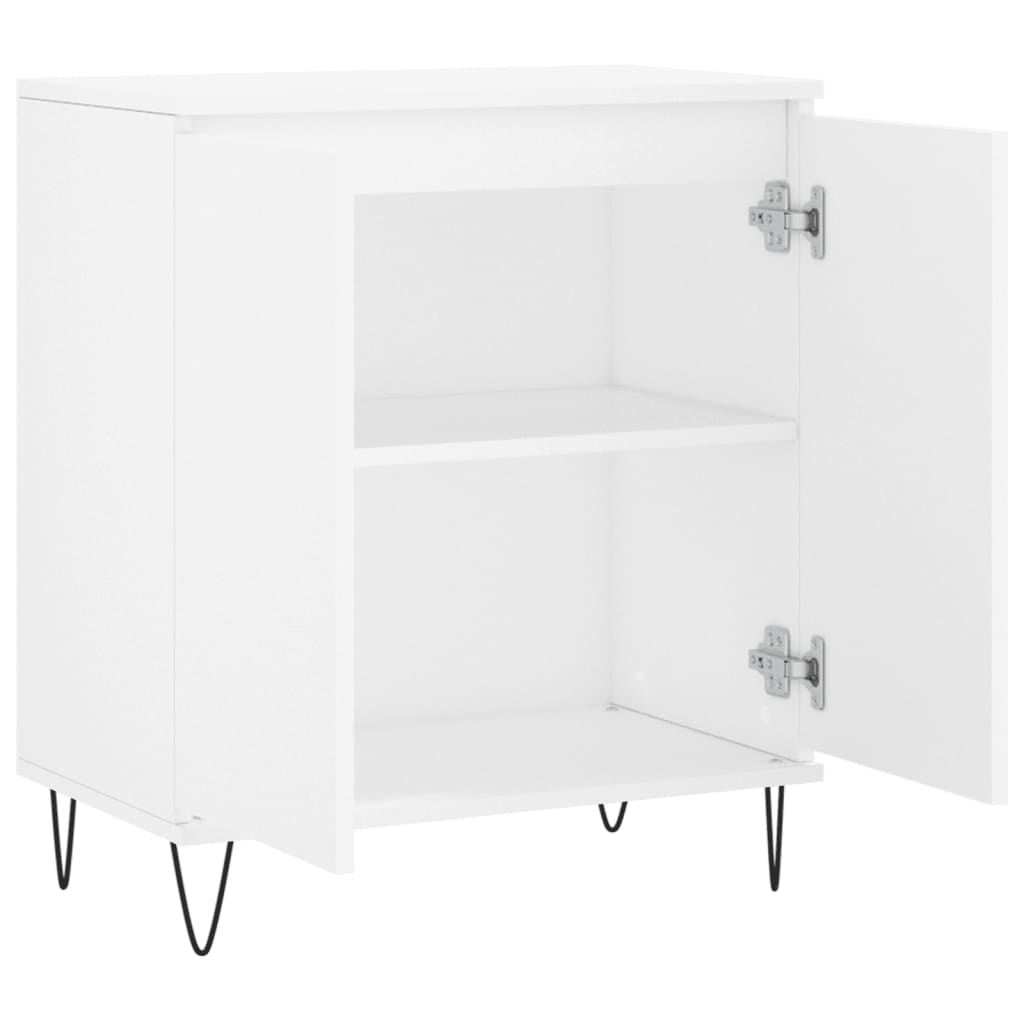skænk 60x35x70 cm konstrueret træ hvid