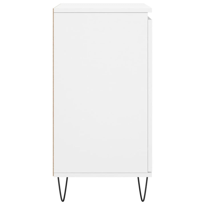 skænk 60x35x70 cm konstrueret træ hvid