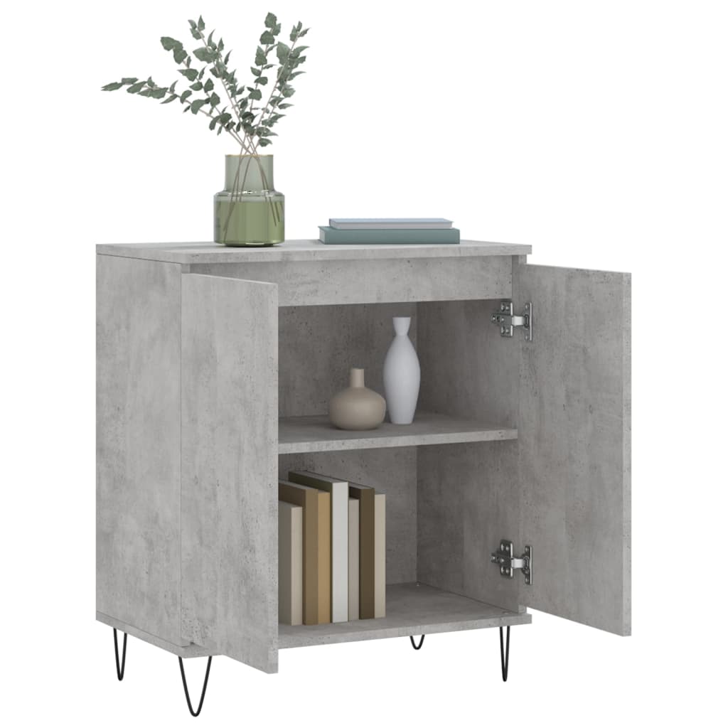 skænk 60x35x70 cm konstrueret træ betongrå