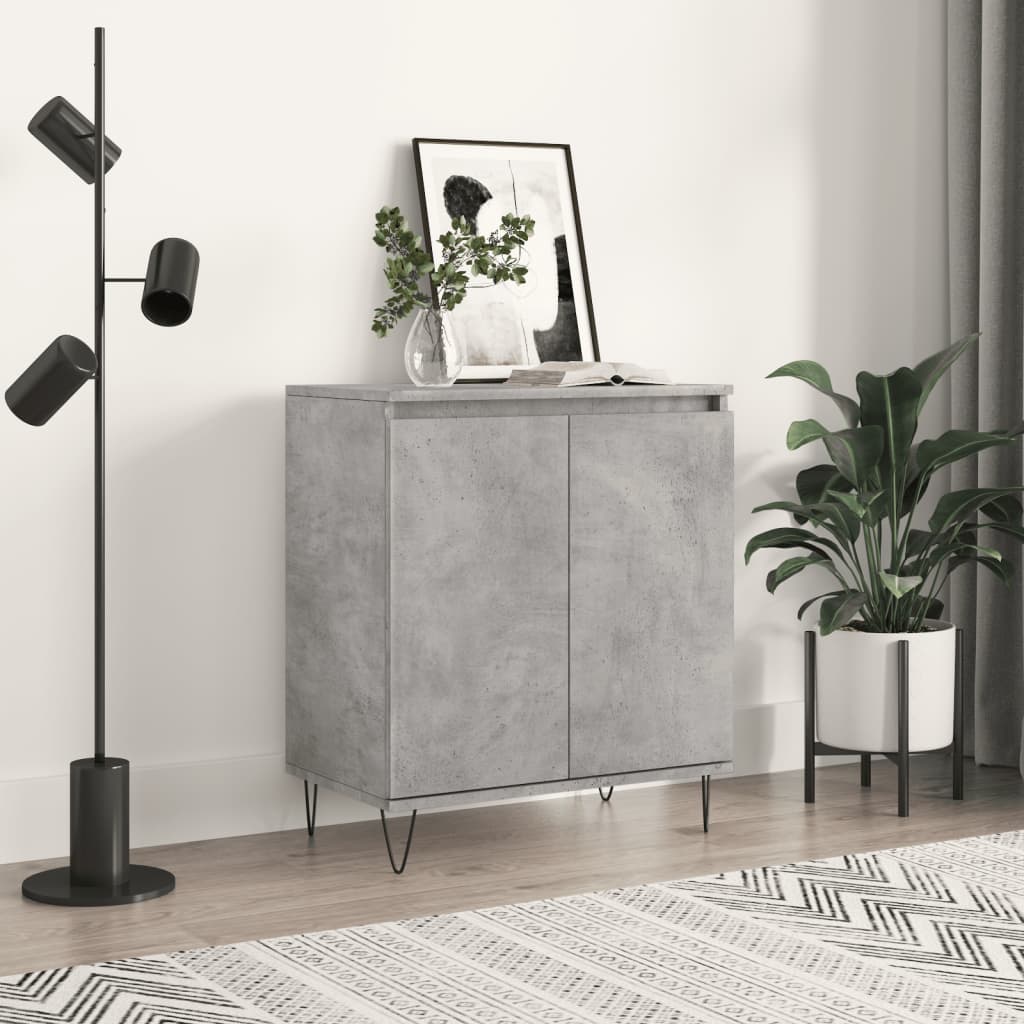 skænk 60x35x70 cm konstrueret træ betongrå