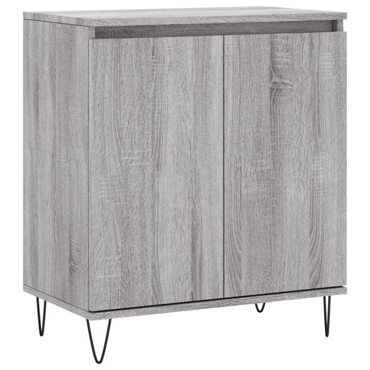 skænk 60x35x70 cm konstrueret træ grå sonoma-eg