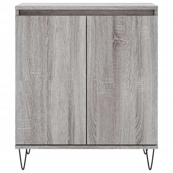 skænk 60x35x70 cm konstrueret træ grå sonoma-eg