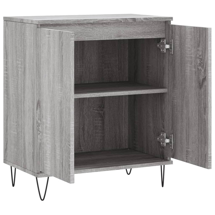 skænk 60x35x70 cm konstrueret træ grå sonoma-eg