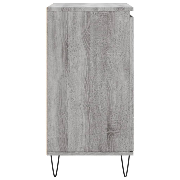 skænk 60x35x70 cm konstrueret træ grå sonoma-eg