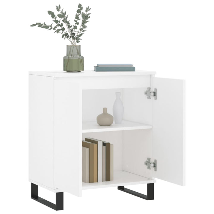 skænk 60x35x70 cm konstrueret træ hvid