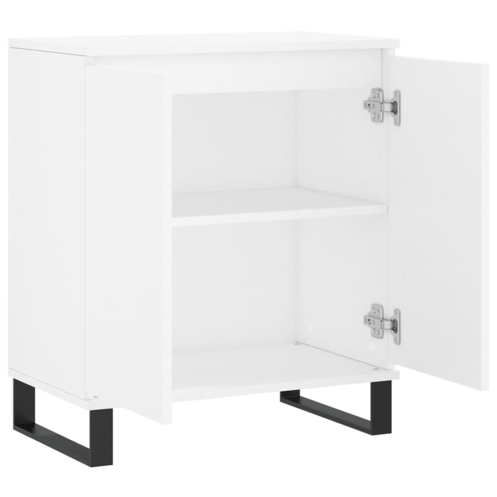 skænk 60x35x70 cm konstrueret træ hvid