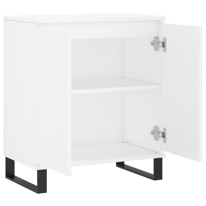 skænk 60x35x70 cm konstrueret træ hvid