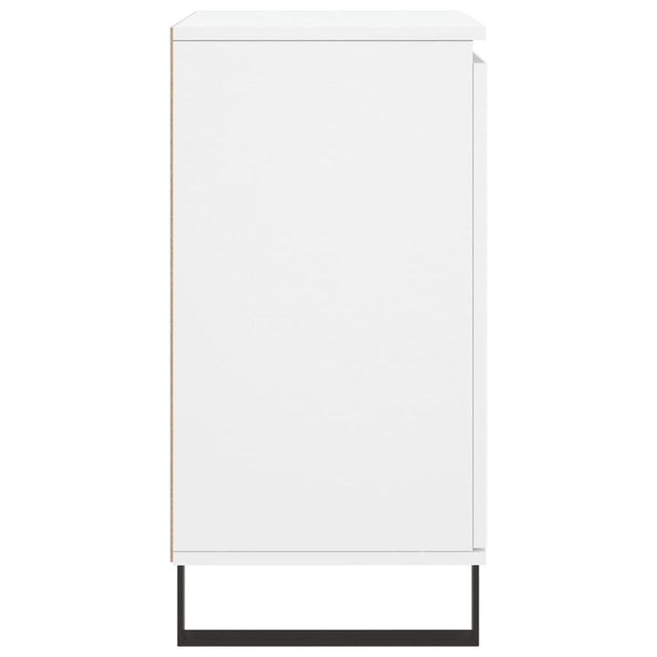 skænk 60x35x70 cm konstrueret træ hvid