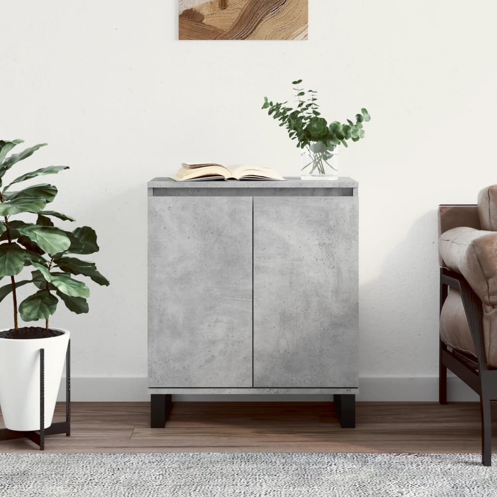 skænk 60x35x70 cm konstrueret træ betongrå