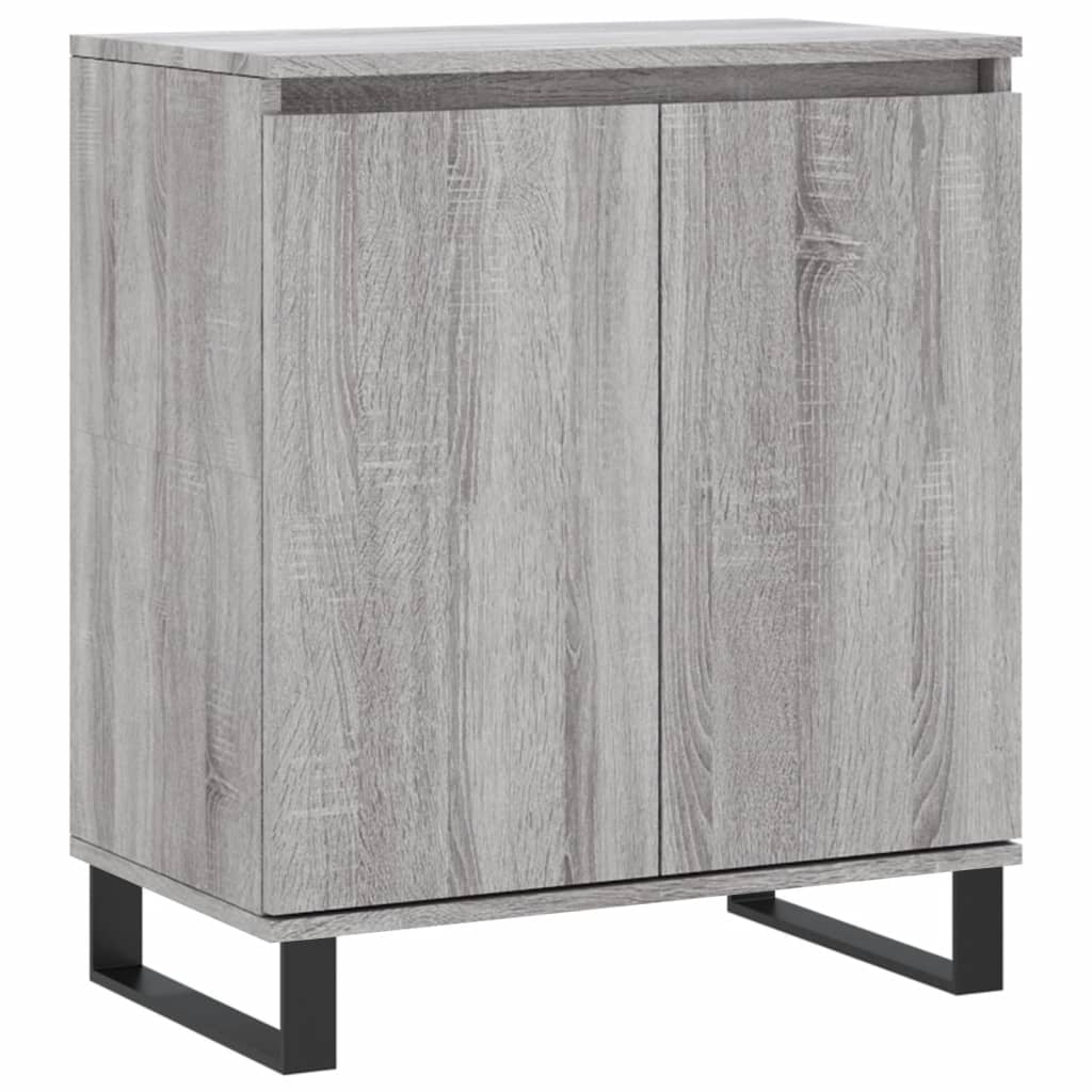 skænk 60x35x70 cm konstrueret træ grå sonoma-eg