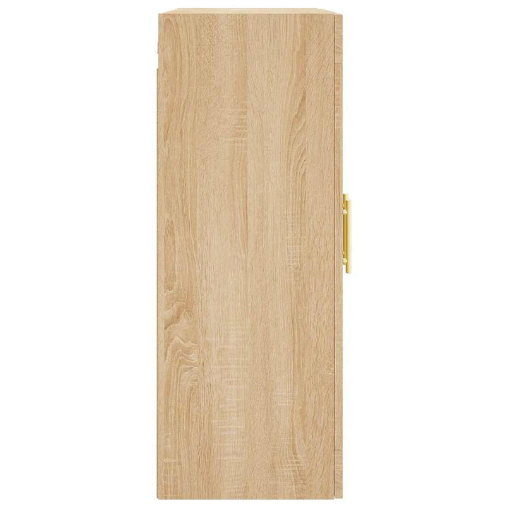 væghængt skab 69,5x34x90 cm konstrueret træ sonoma-eg
