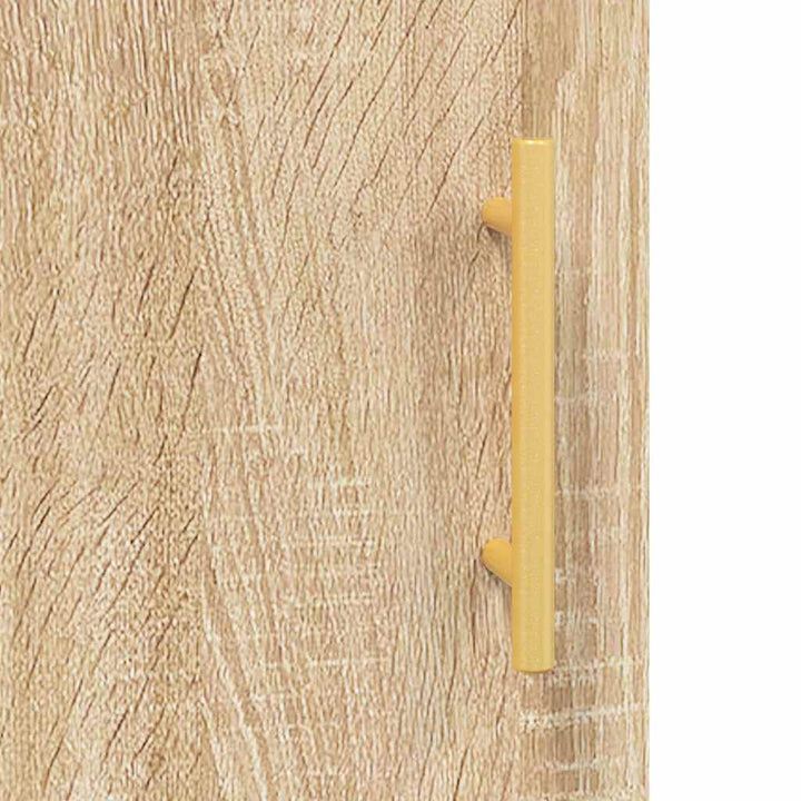 væghængt skab 69,5x34x90 cm konstrueret træ sonoma-eg