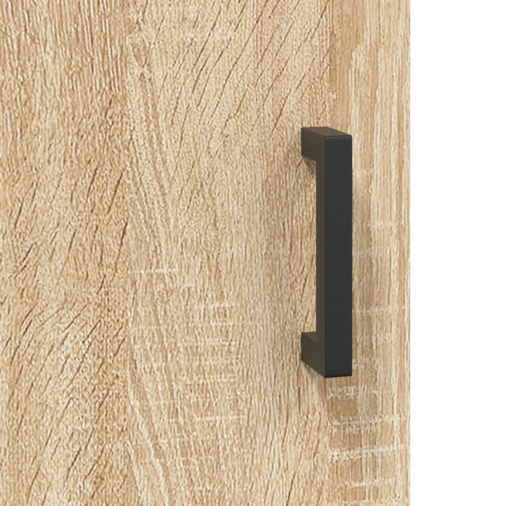 væghængt skab 69,5x34x90 cm konstrueret træ sonoma-eg