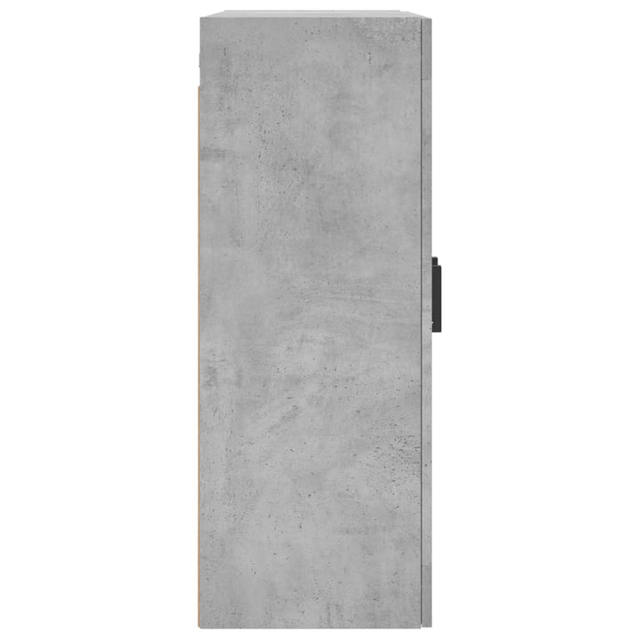væghængt skab 69,5x34x90 cm konstrueret træ betongrå