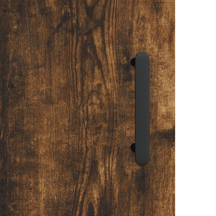 væghængt skab 69,5x34x90 cm konstrueret træ røget sonoma-eg