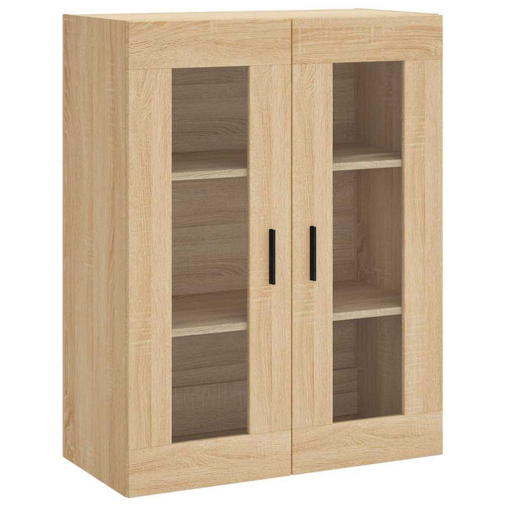 væghængt skab 69,5x34x90 cm konstrueret træ sonoma-eg