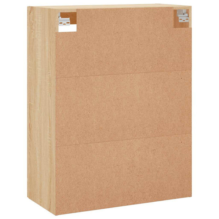 væghængt skab 69,5x34x90 cm konstrueret træ sonoma-eg