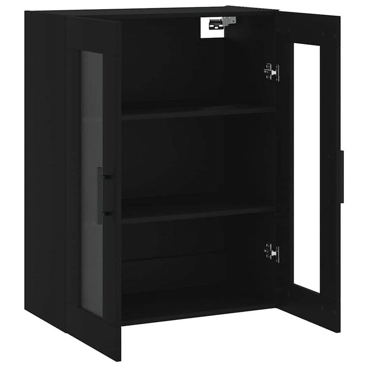 væghængt skab 69,5x34x90 cm sort